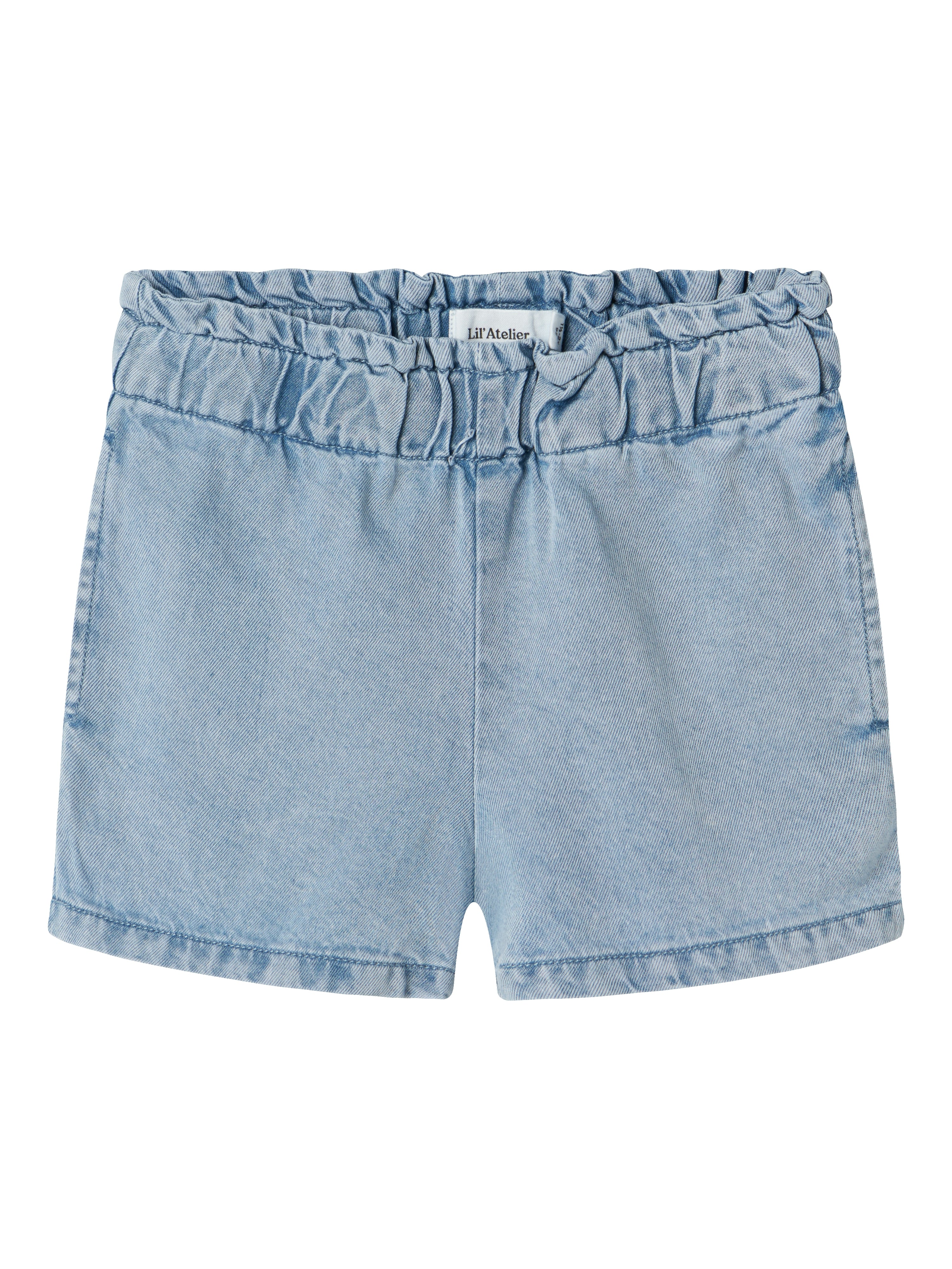 Lil Atelier Holly Loose Denim Shorts - Medium Blue Denim