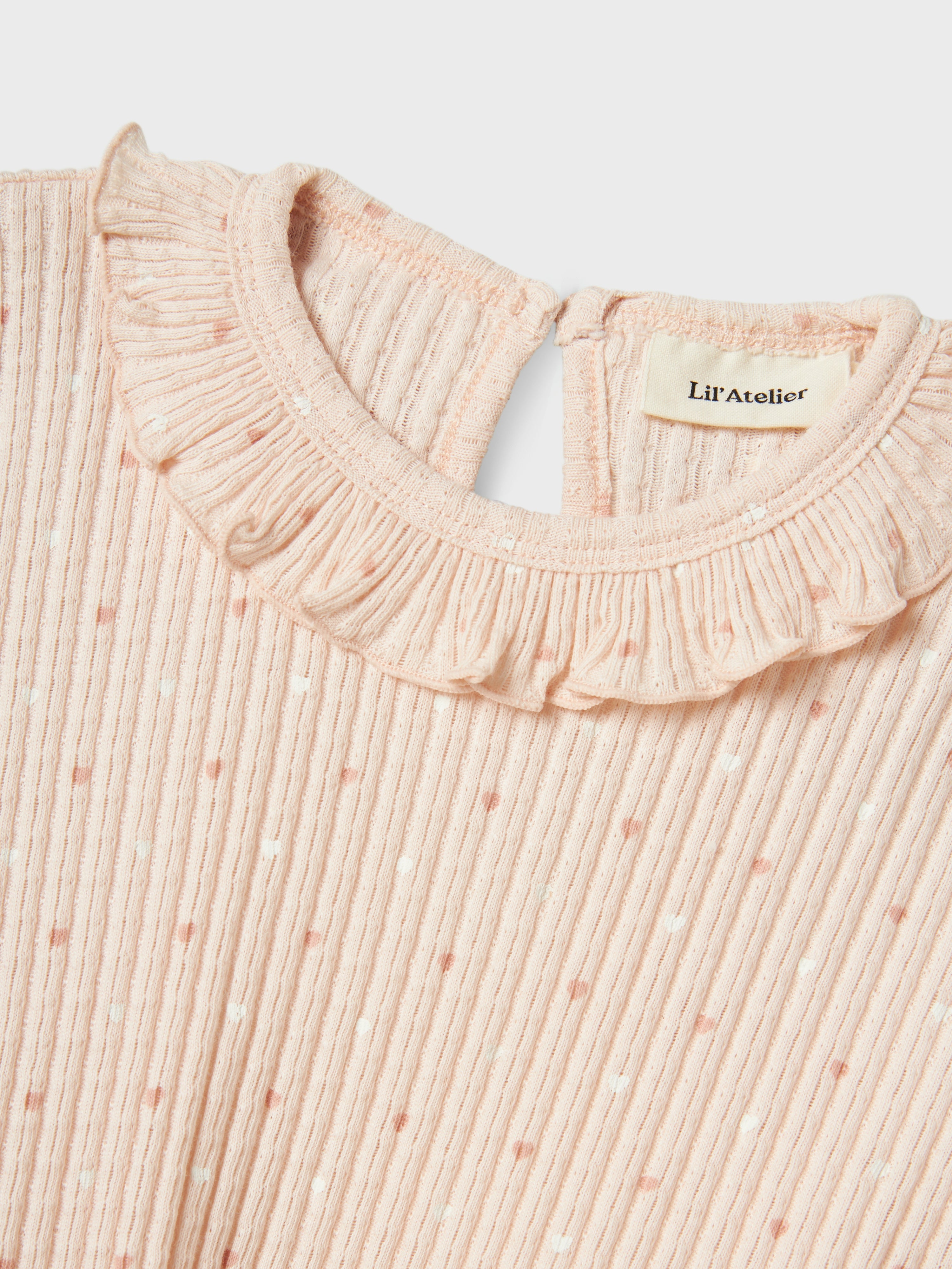 Lil Atelier Hulla Hua SS Dress - Peach Whip