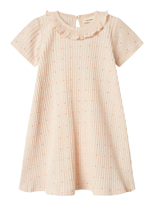 Lil Atelier Hulla Hua SS Dress - Peach Whip