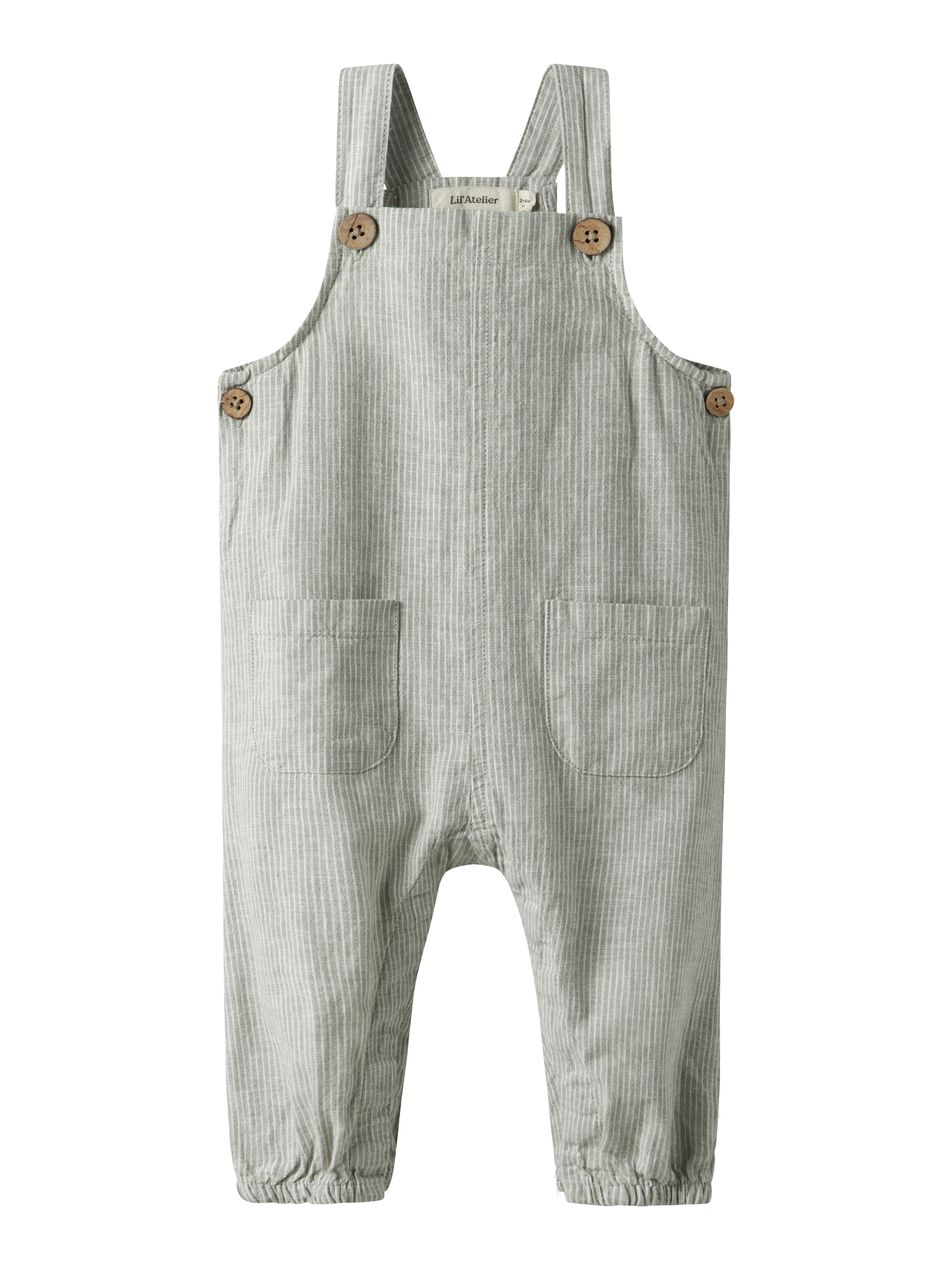 Lil Atelier Jesper Loose Overall - Seagrass