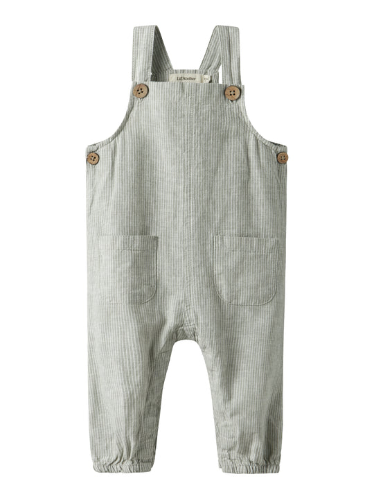 Lil Atelier Jesper Loose Overall - Seagrass