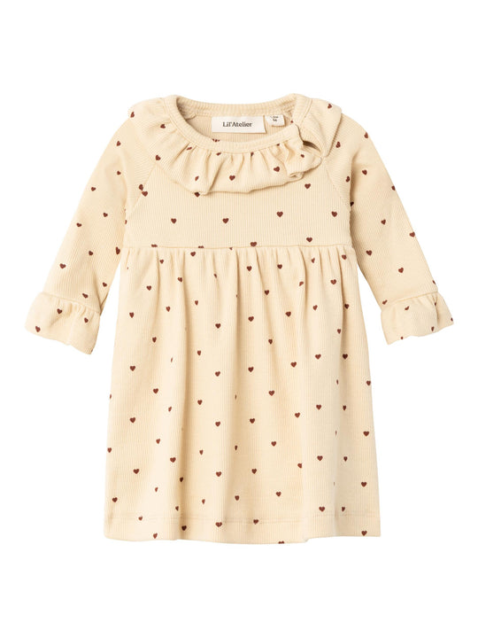 Lil Atelier Gago Kem Body Kjole - Wood Ash