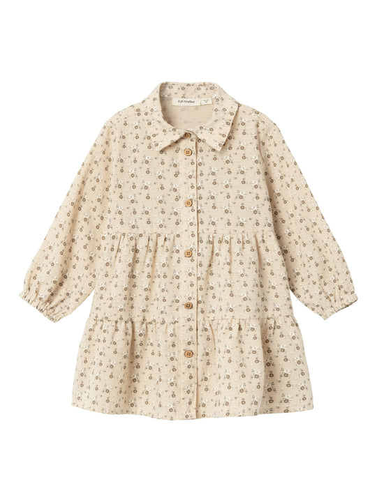 Lil Atelier Lacy Loose Dress - Sheer Bliss