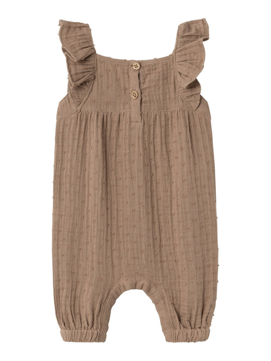 Lil Atelier Lamia Loose Overall - Woodsmoke