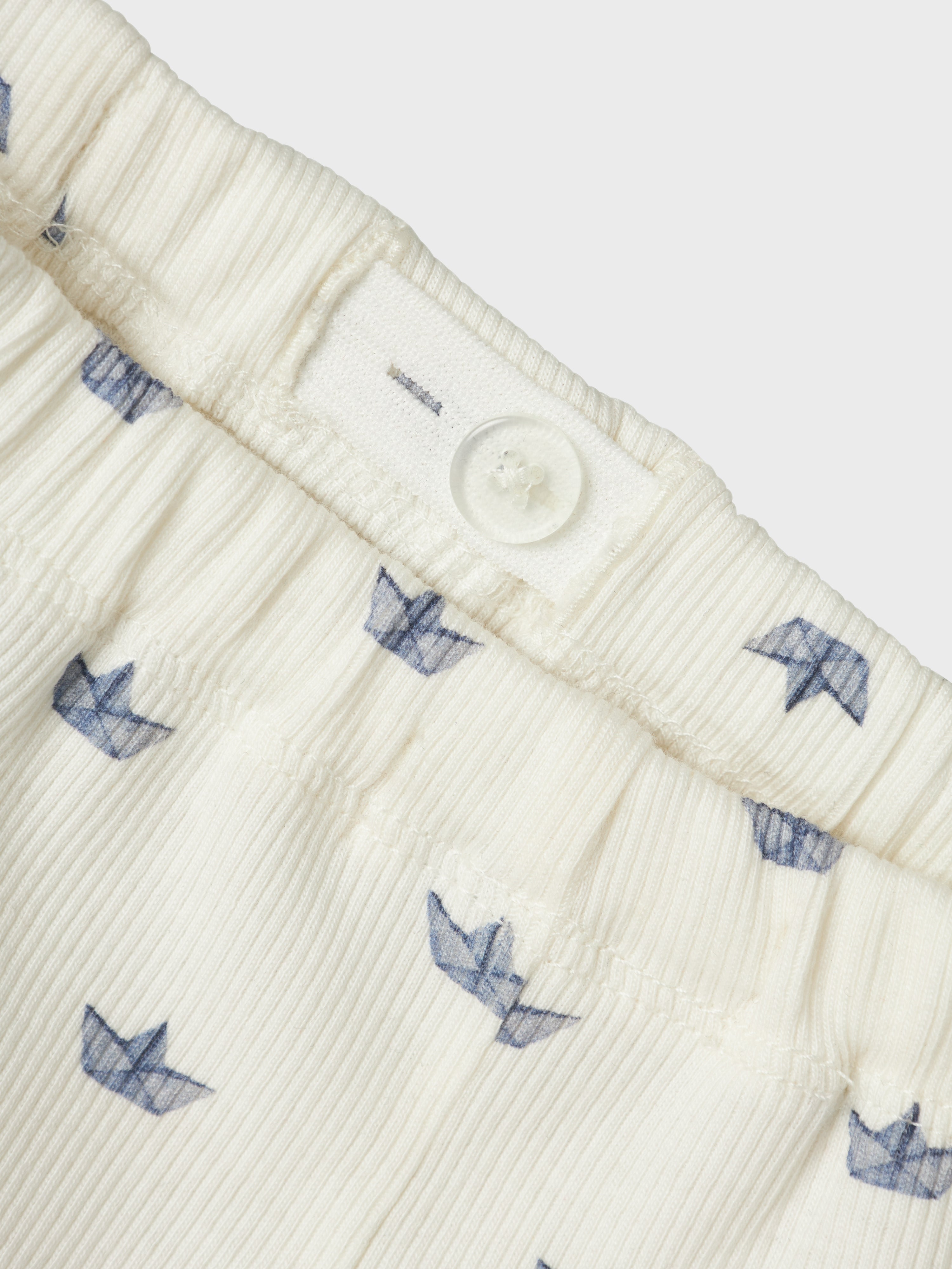 Lil Atelier Lavo Eko Loose Pants - Coconut Milk/Paper Boat