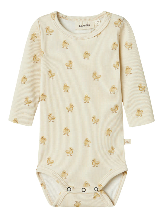 Lil Atelier Lavo Emo Sim Body - Turtledove/Duck