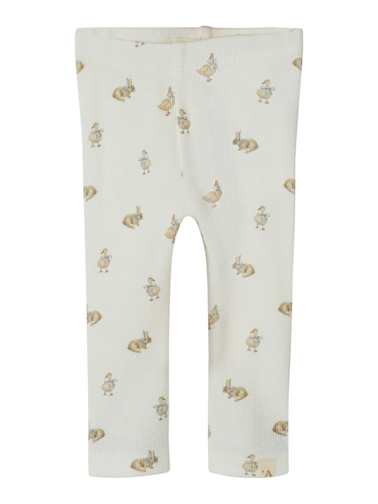 Lil Atelier Lavo Emo Leggings - Coconut Milk