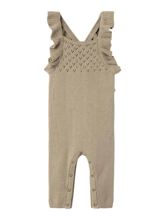 Lil Atelier Loro Knit Overall - Chinchilla