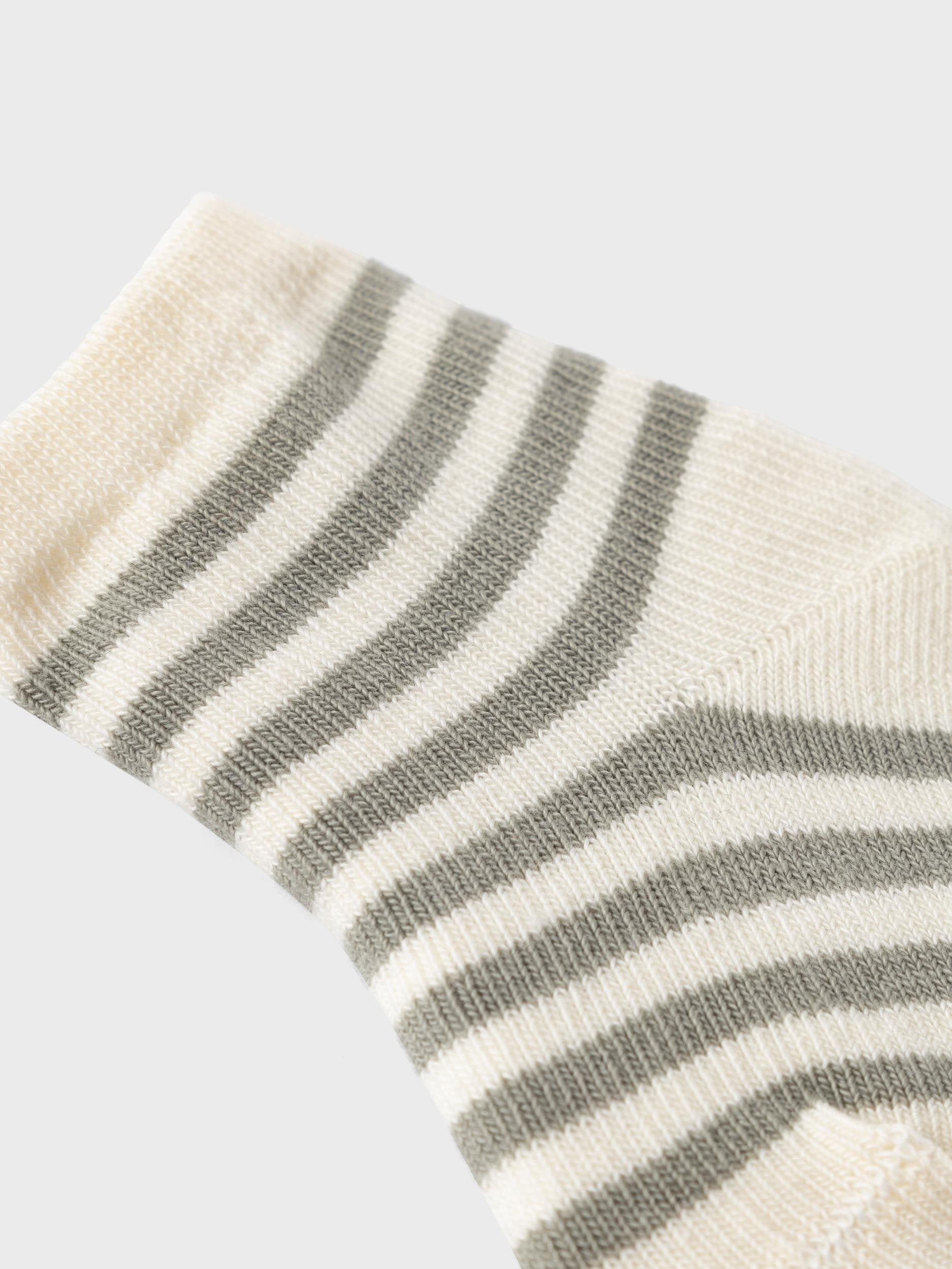 Lil Atelier - Love Stripe Strømper - Dried Sage