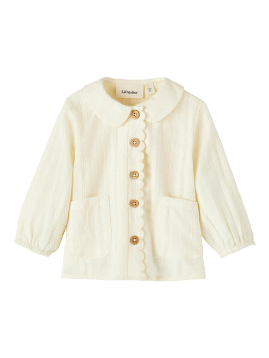 Lil Atelier Naja Loose Shirt Baby - Turtledove
