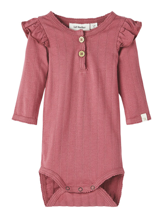 Lil Atelier Nala Slim Body - Dry Rose
