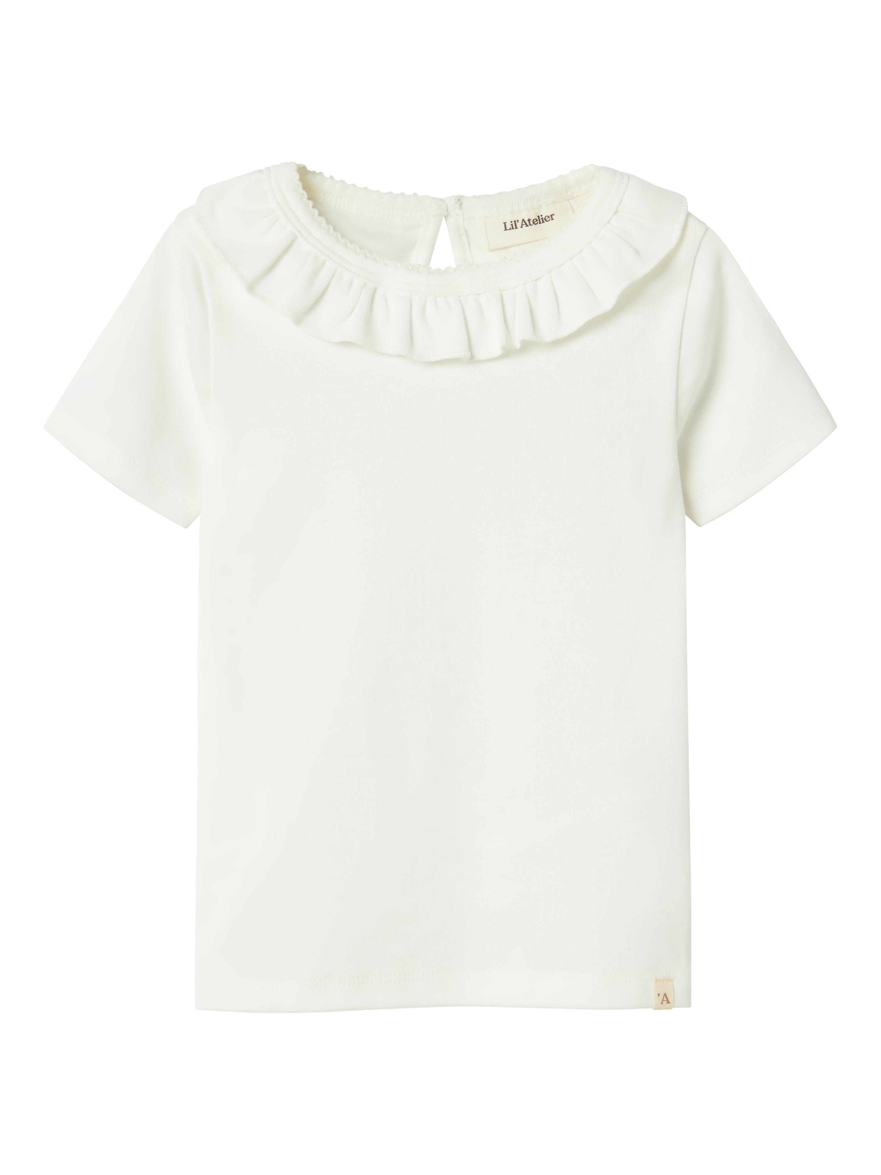Lil Atelier Lalo Tan Slim Top - Coconut Milk