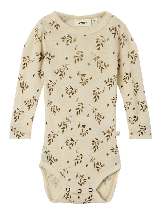 Lil Atelier Nimo Wool Body - Sandshell