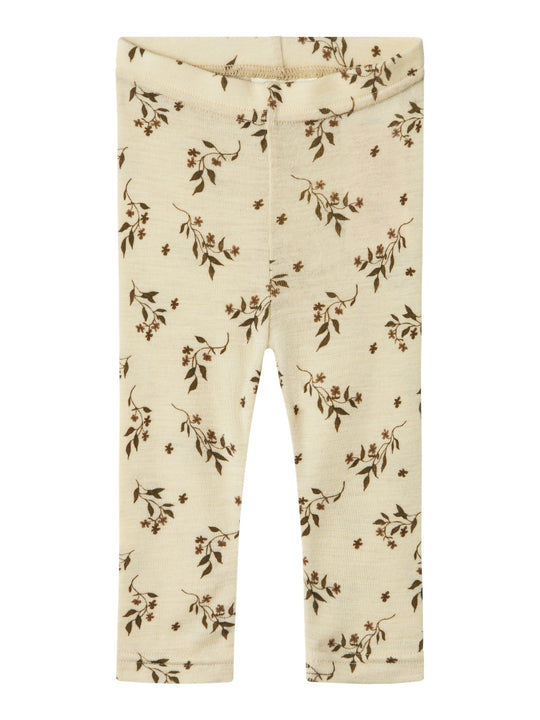 Lil Atelier Nimo Wool Leggings - Sandshell