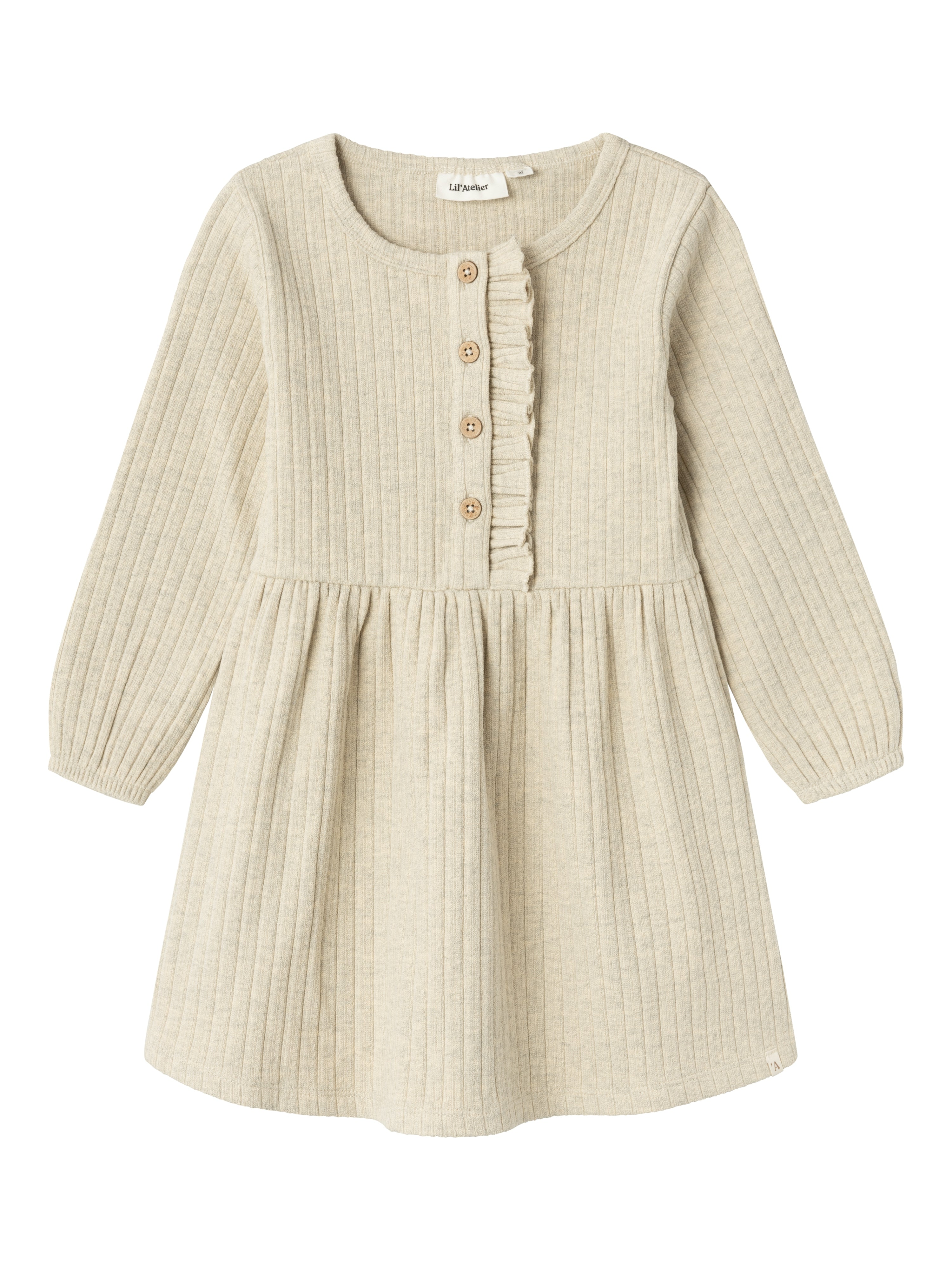 Lil Atelier Niva Dress - Bleached Sand