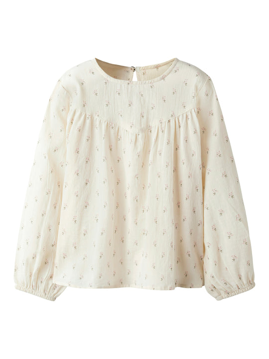 Lil Atelier Noanna Loose Shirt - Turtledove/Flowers
