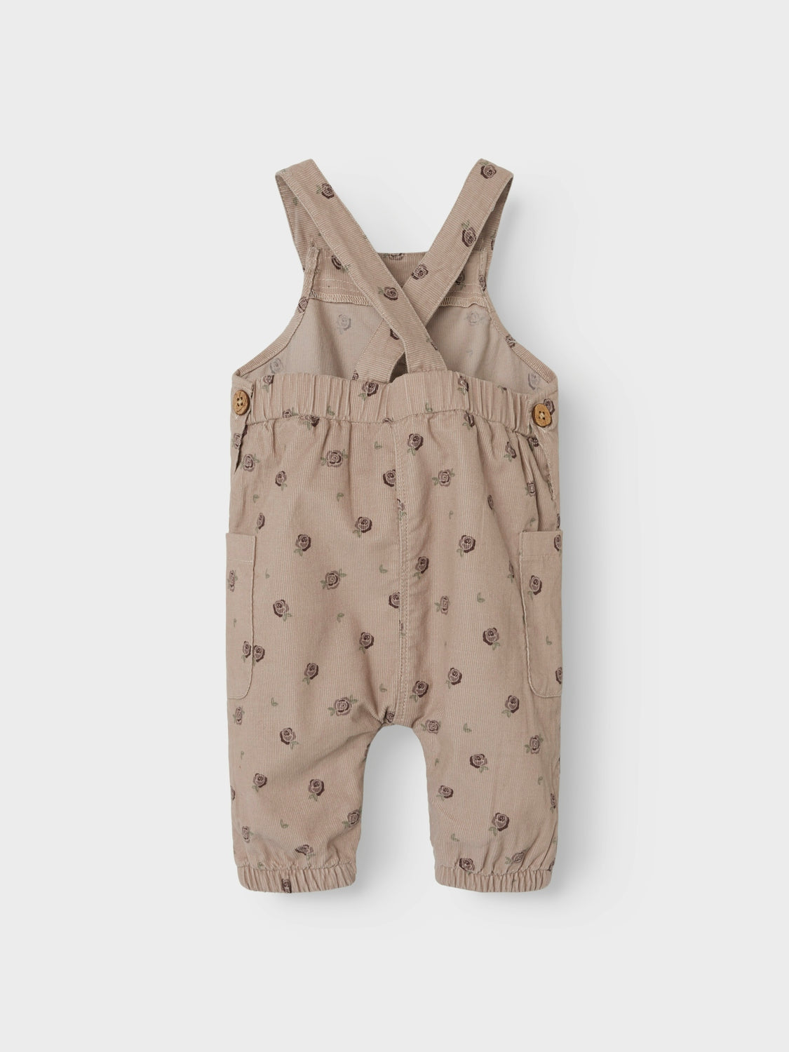 Lil Atelier Nola Floral Overall - Gray Morn