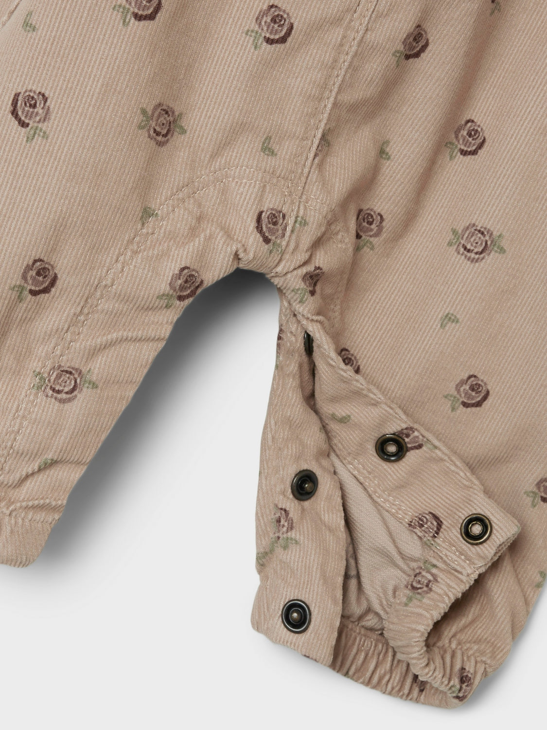 Lil Atelier Nola Floral Overall - Gray Morn