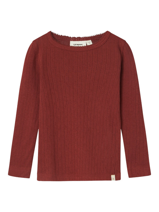 Lil Atelier Rachel Nes Slim Shirt - Spiced Apple