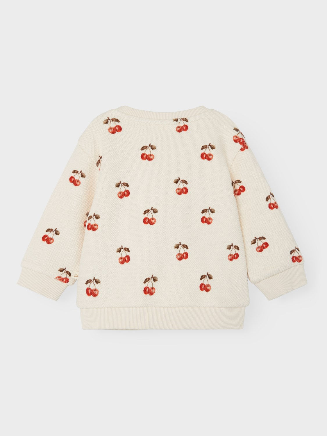 Lil Atelier Ronja Sweat Shirt med Kirsebær -  Whitecap Gray