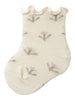 Lil Atelier - Rossa Sock med blomster - Turtledove