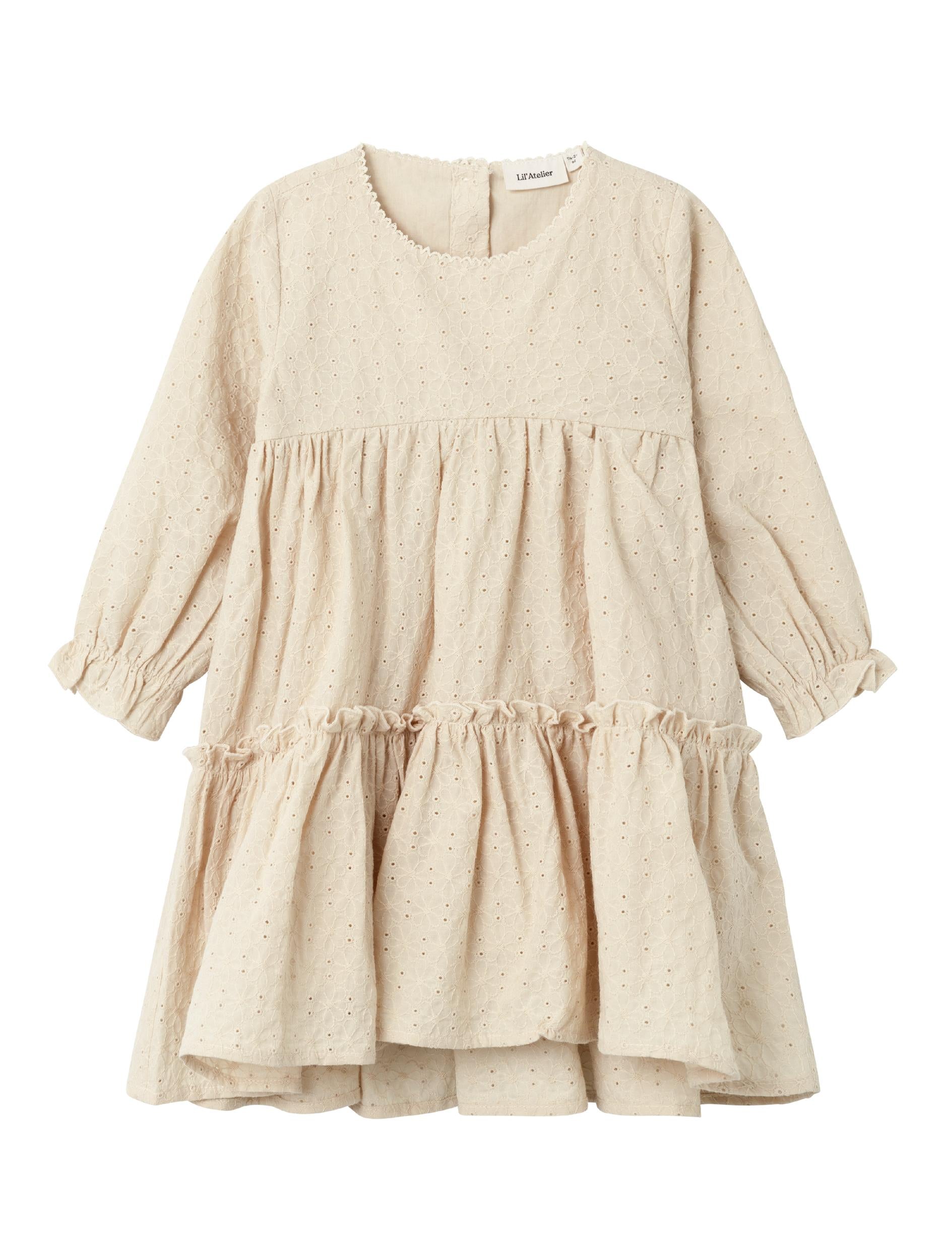 Lil Atelier Rumina Dress - Wood Ash