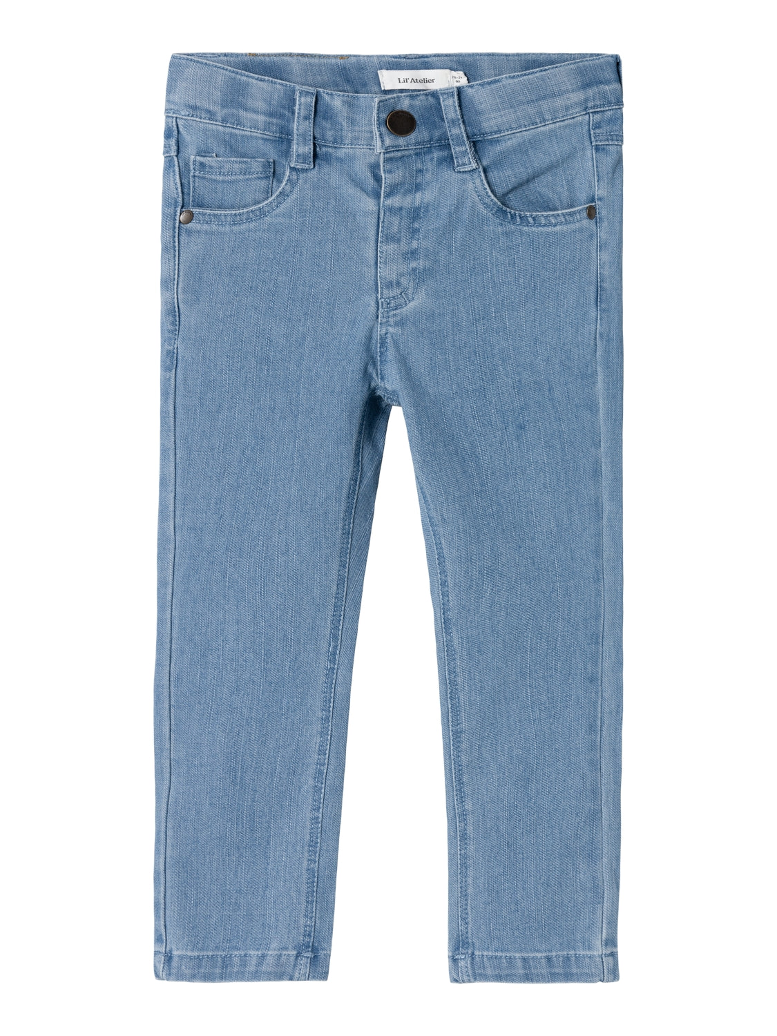 Lil Atelier Ryan Slim Okaya Jeans - Medium Blue Denim