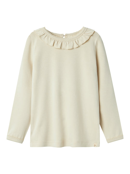 Lil Atelier Saba Sol Slim Top - Turtledove