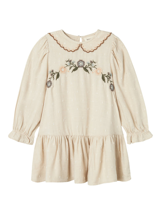 Lil Atelier Safron Dress - Pumice Stone