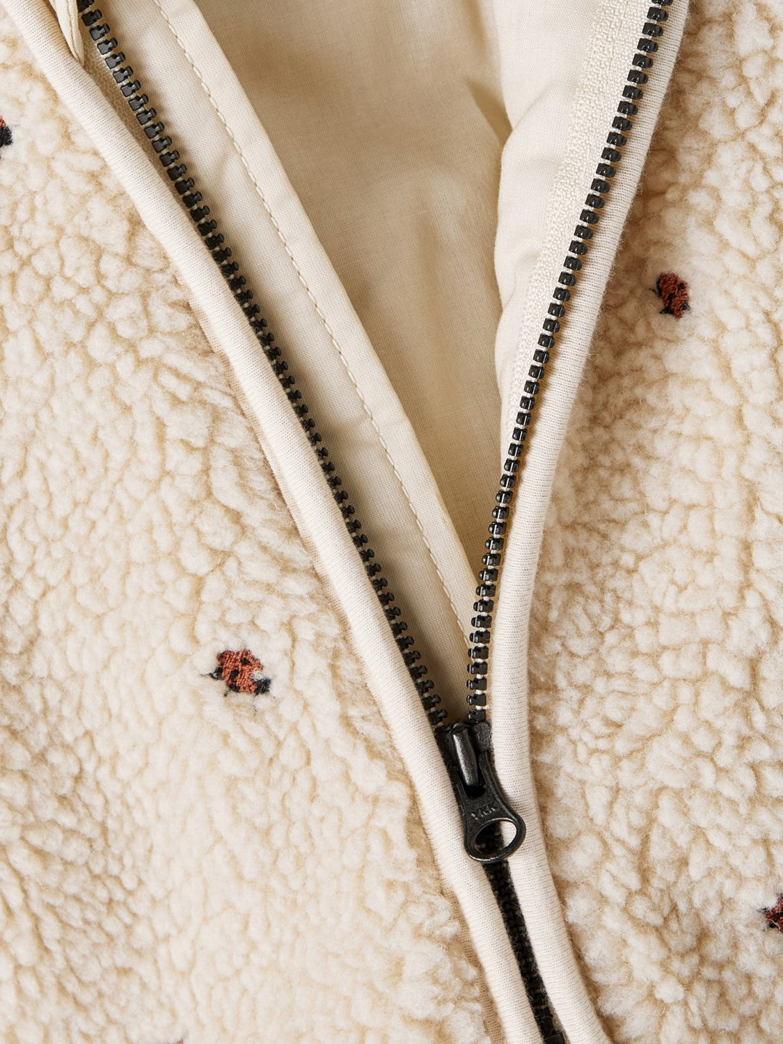 Lil Atelier Nalo Loose Sherpa Jakke Baby - Fog