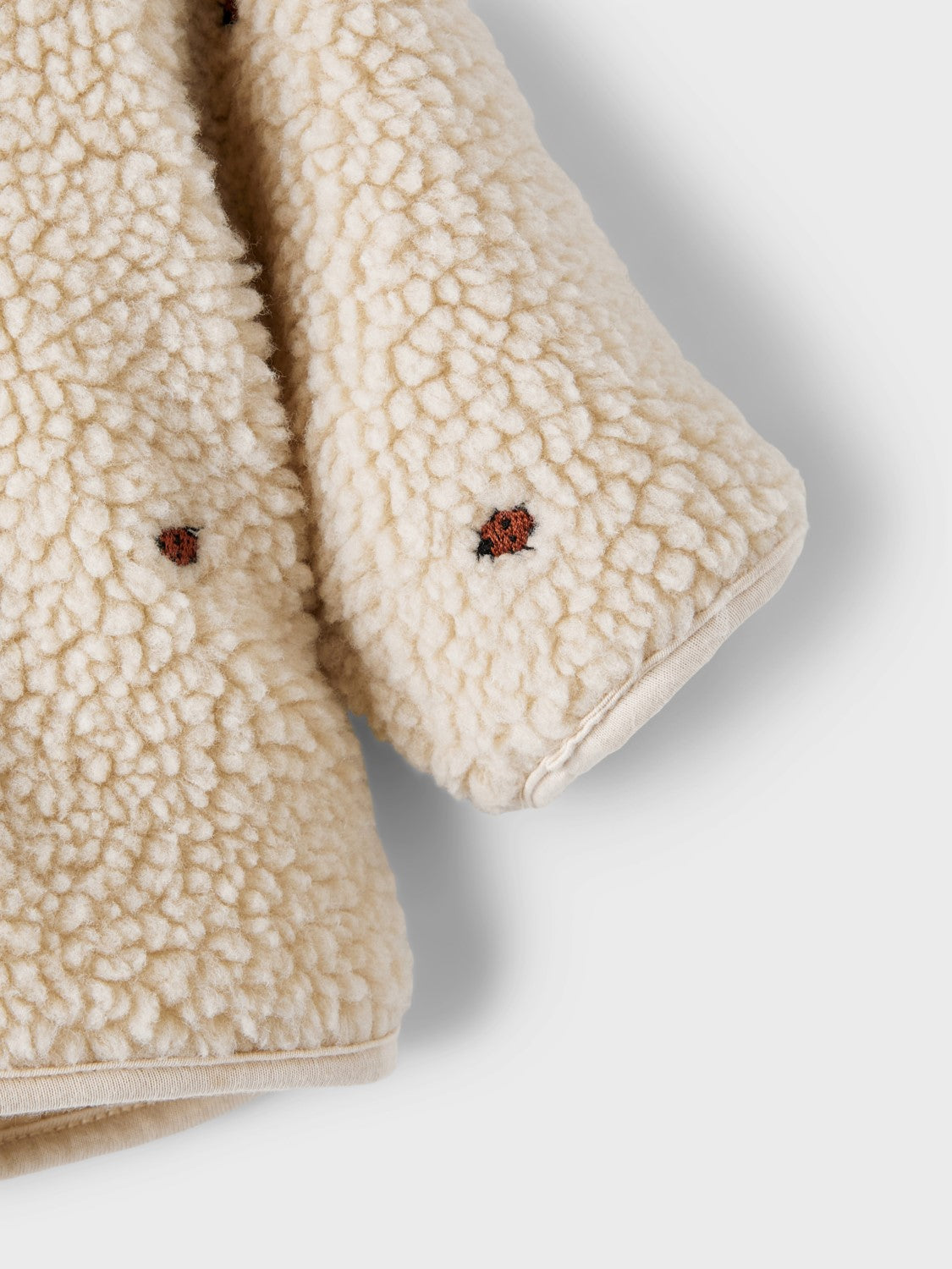 Lil Atelier Nalo Loose Sherpa Jakke Baby - Fog