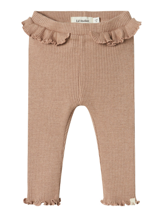 Lil Atelier Sophia Sia Leggings - Rugby Tan