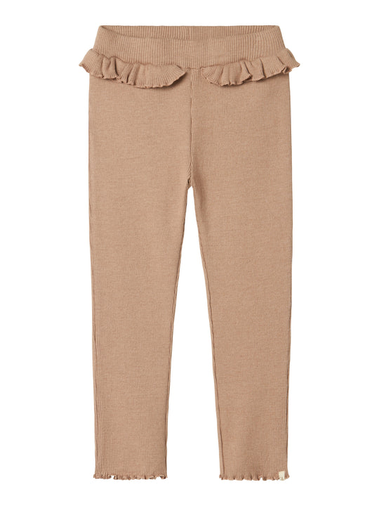 Lil Atelier Sophia Sim Pants - Rugby Tan