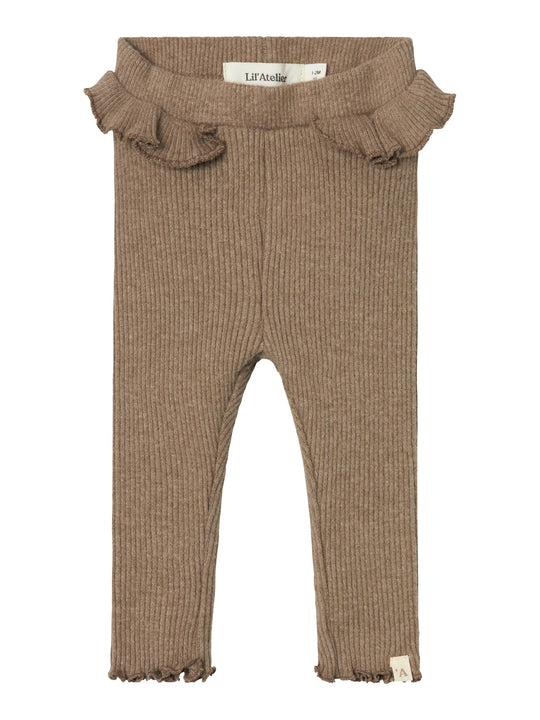 Lil Atelier Sophia Sia Leggings - Shitake