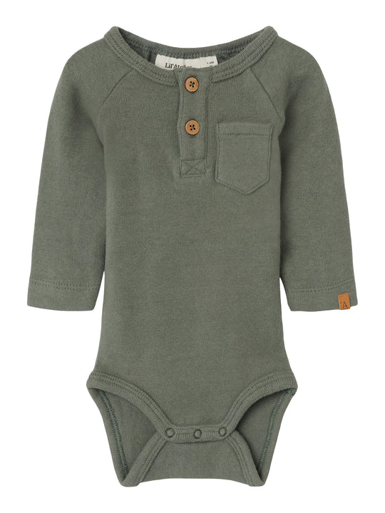 Lil Atelier Thor Body - Agave Green