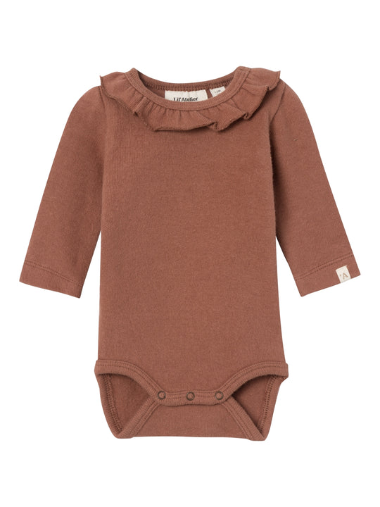 Lil Atelier Thora Slim Body - Carob Brown