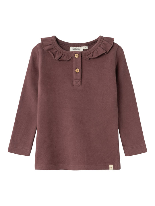 Lil Atelier Thoro Hou Slim Top - Rose Brown