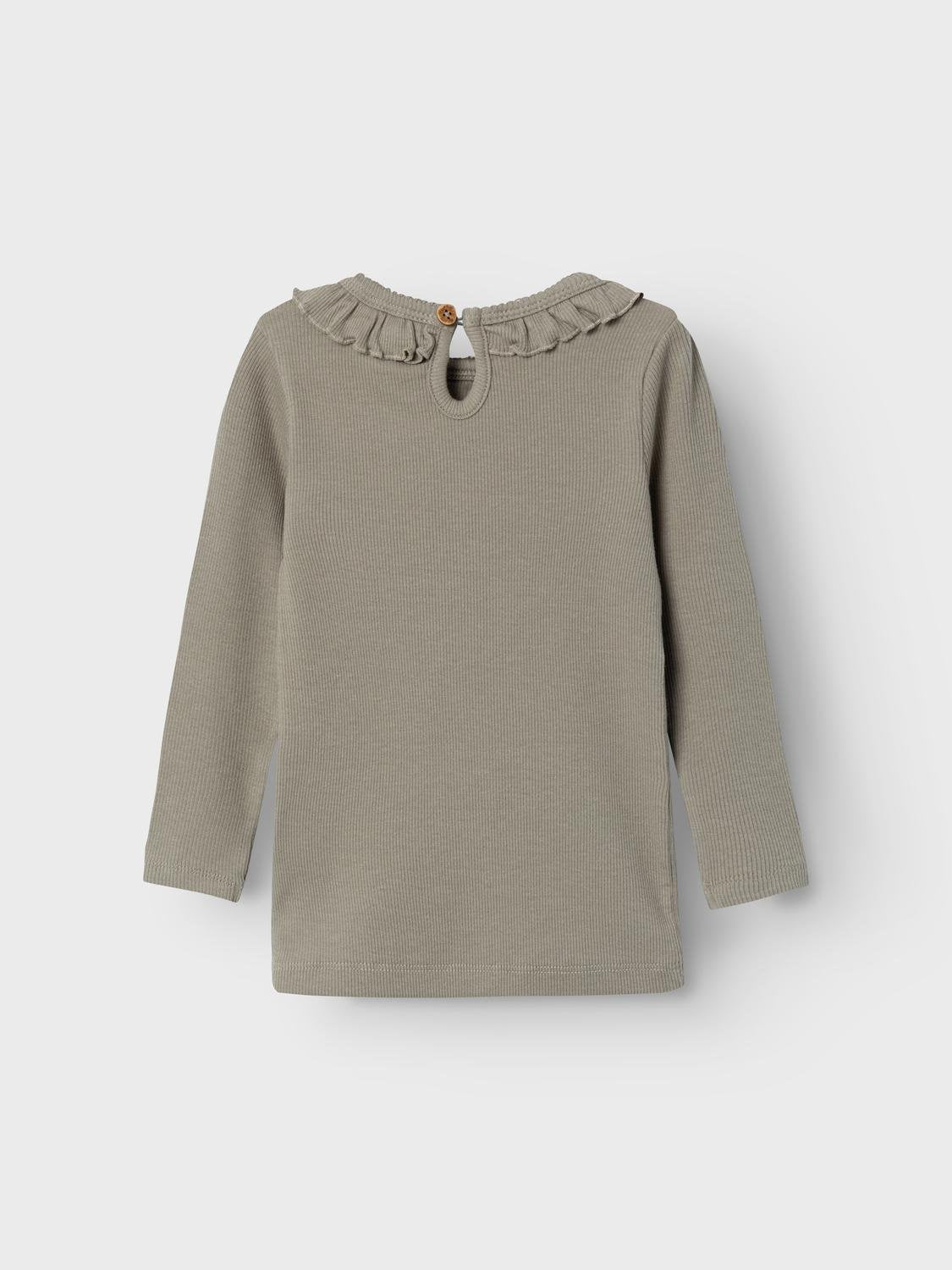 Lil Atelier Gago Dia Slim Shirt -Dried Sage