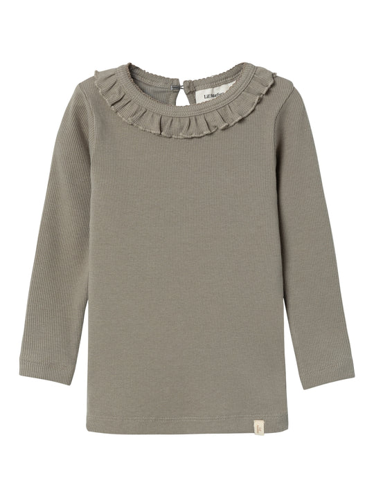 Lil Atelier Gago Dia Slim Shirt -Dried Sage