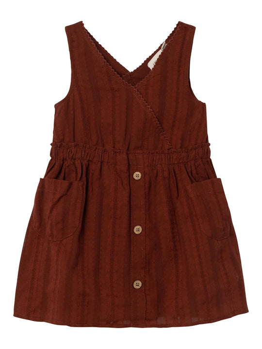 Lil Atelier Runa Dress - Fired Brick