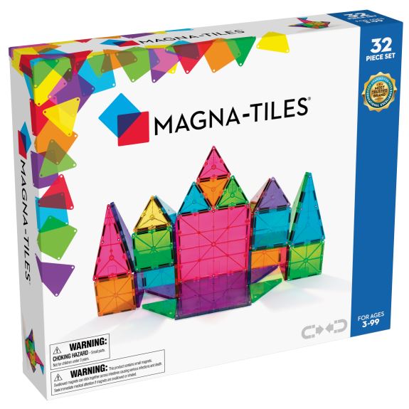 Magna-Tiles Magnetisk Legetøj - 32 Dele