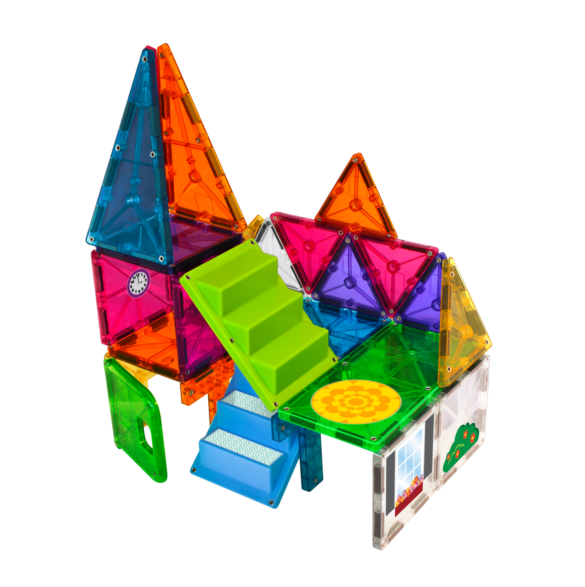 Magna-Tiles Magnetisk Legetøj - Hus - 28 Dele