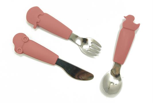 Magni Baby Bestik 3 stk. - Terra Cotta