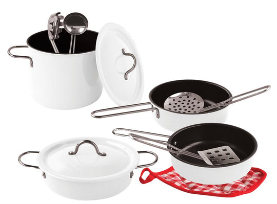 Magni Gryde sæt med 11 dele - Hvid