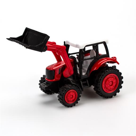 Magni Traktor med Pull back - Rød, Grøn, Orange & Lysegrøn