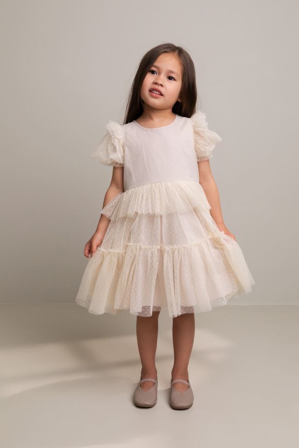 MarMar Doth Tulle Dotty  Dress - Vanilla