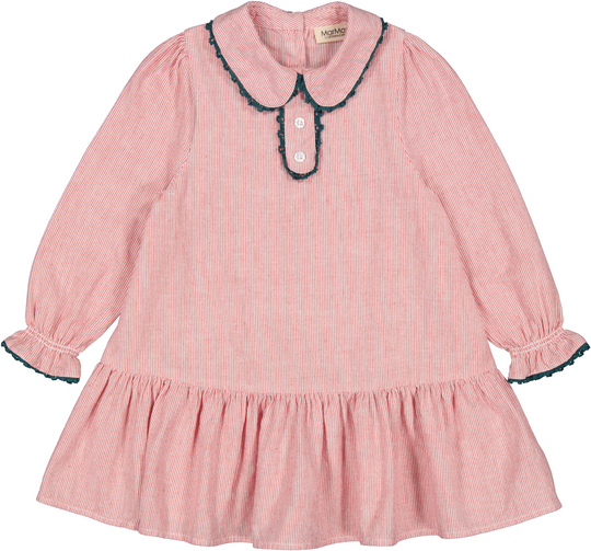 MarMar Davi Fine Dress - Red Hairline Stripe
