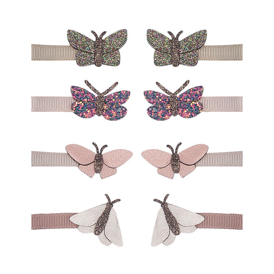 Mimi & Lula 8 hårclips - Mini Rainforest Butterfly Dinos & Butterflies