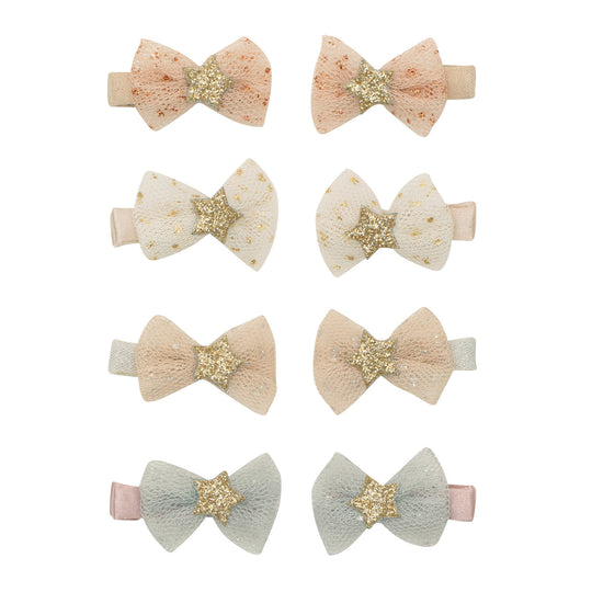 Mimi & Lula 8 Hårclips - Mini Tutu Bow Enchanted