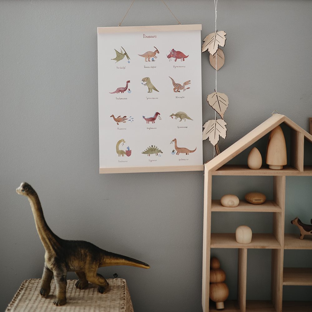 Mushie Dinosaur Plakat - 50x70 cm